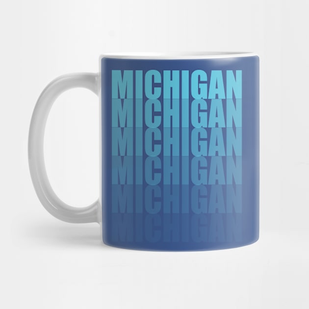 Michigan Gradient in Teal by sadsquatch